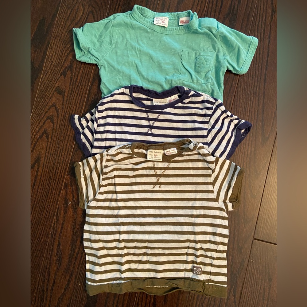 Lot of 3 Zara T-Shirts - 9-12months